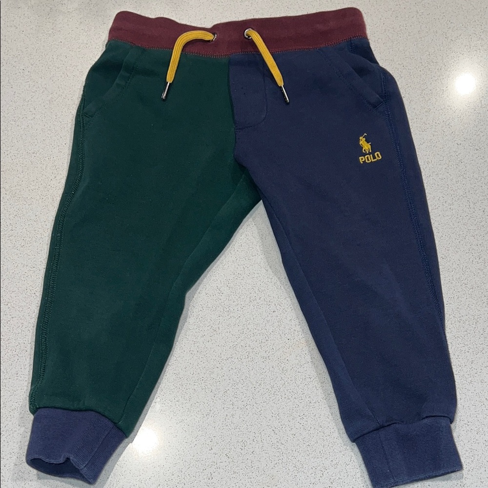 Polo by Ralph Lauren Kids Joggers - Green and Navy